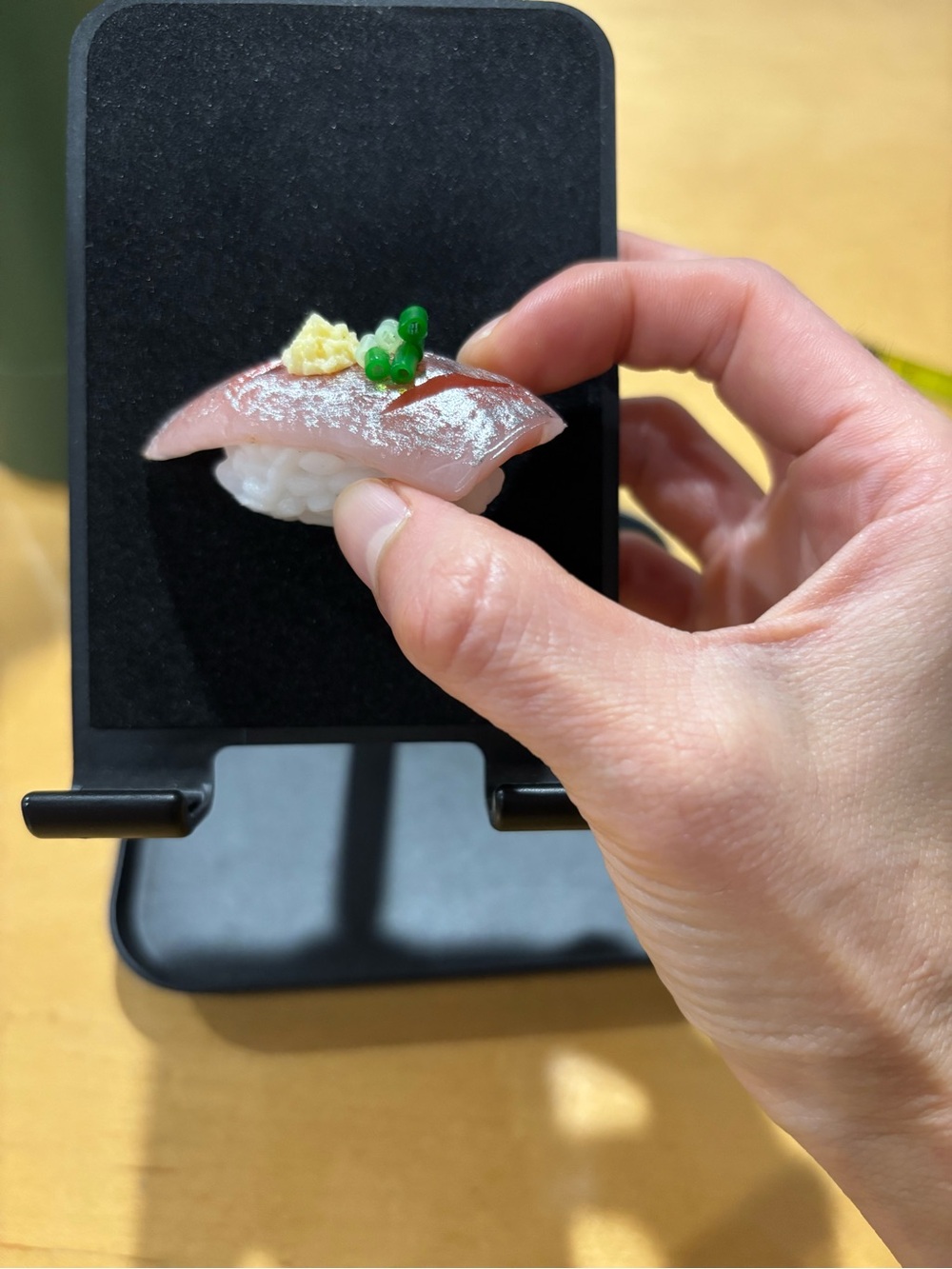 Hamachi Sushi Replica Magnet with Garnish